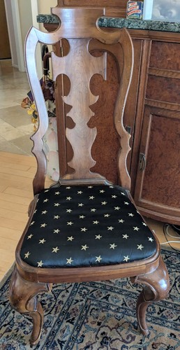 Queen ann walnut dining chair - walnut?,