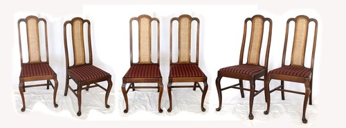 Antique oak dining chairs 6 - antique, chairs,