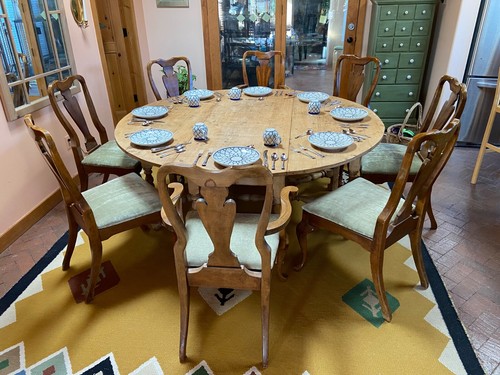Set mahogany queen anne - of,