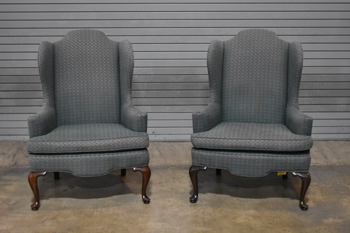 Pair hickory chair mahogany - pair,