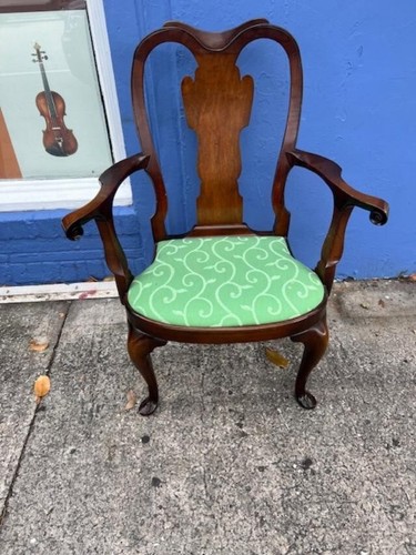Mahogany queen anne style arm - mahogany,