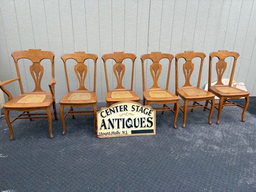 66360 set oak antique - set, 6