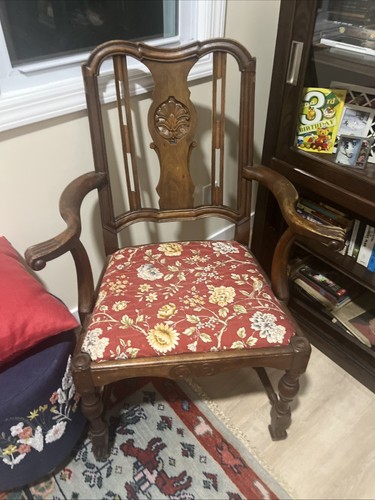 Antique queen anne chair - antique,