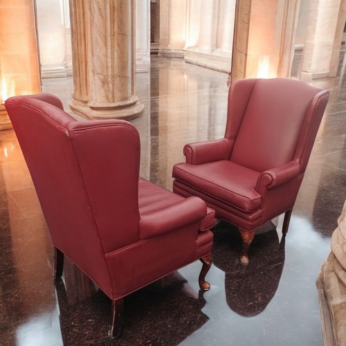 Pair exquisite oxblood - pair,