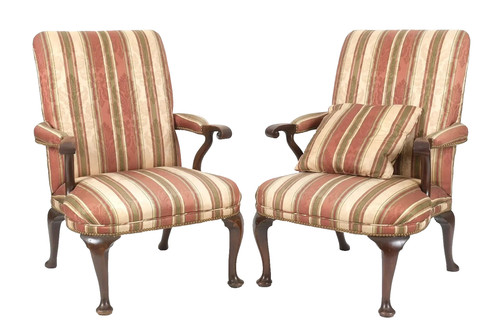Pair georgian queen anne - pair,